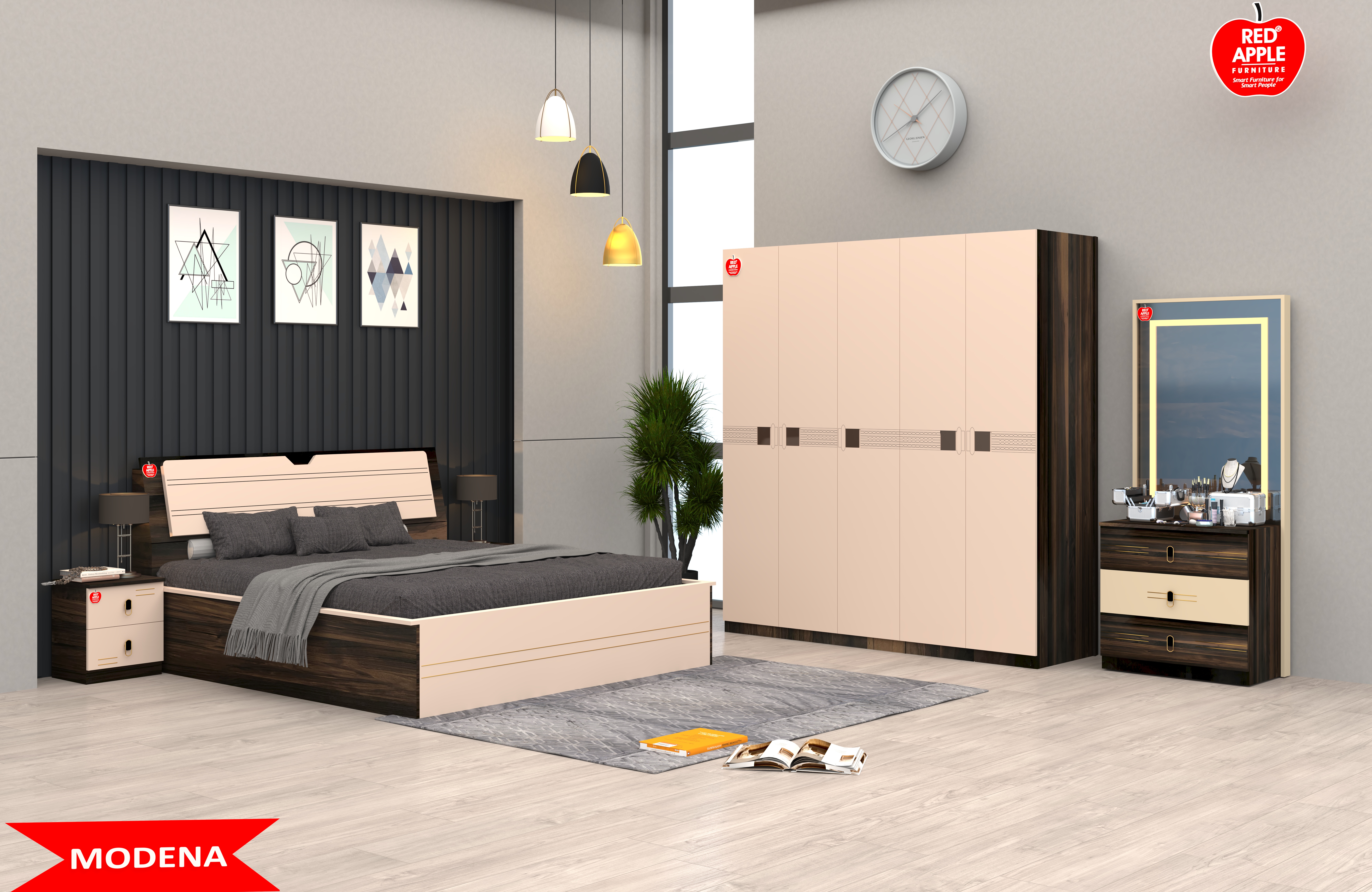 Bedroom Set MODENA RA154 - by Red Apple Furniture.